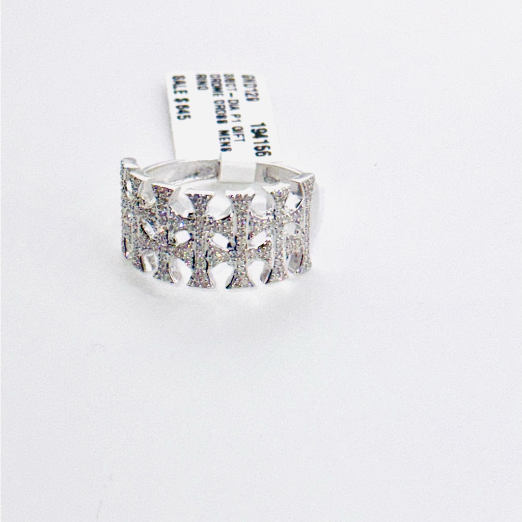 Genuine Real Diamond Custom Made Cross Ring Gift For Him Wedding Band Men Ring